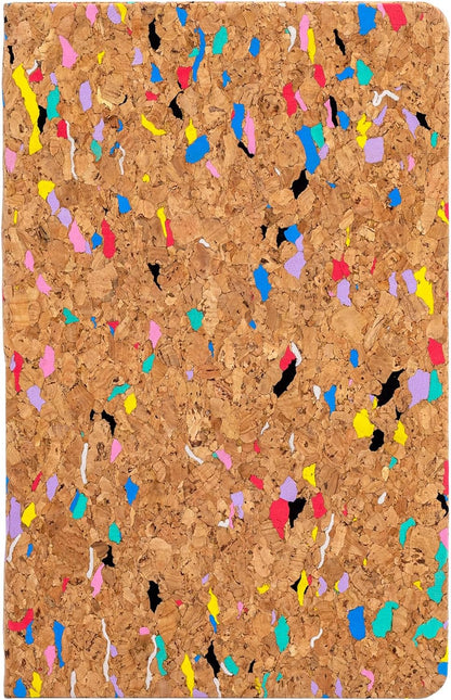 Pukka Pad, Pukka Planet A5 Cork Softcover Lined Notebook – Casebound Journal with 160 Pages, 80 Sheets of FSC Recycled, 8mm Lined, 80GSM Paper for Home, School, and Office Organisation – 21.5 x 13.4cm