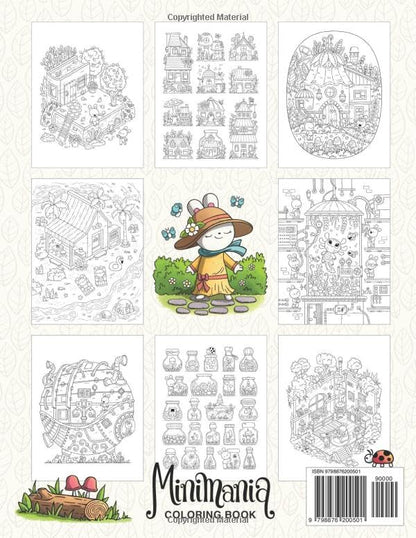 Minimania Volume 3 - Coloring Book with little cute Wonder Worlds