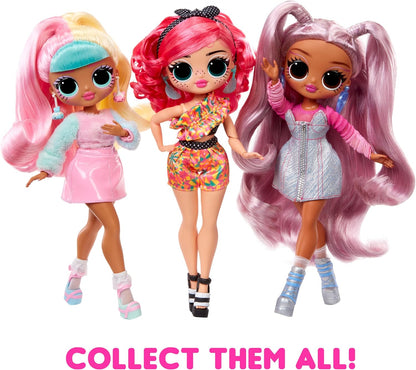 L.O.L. Surprise OMG Sweet Nails – Pinky Pops Fruit Shop - With 15 Surprises including Real Nail Polish, Press On Nails, Sticker Sheets, Glitter, 1 Fashion Doll, and More – Great for Kids Ages 4+