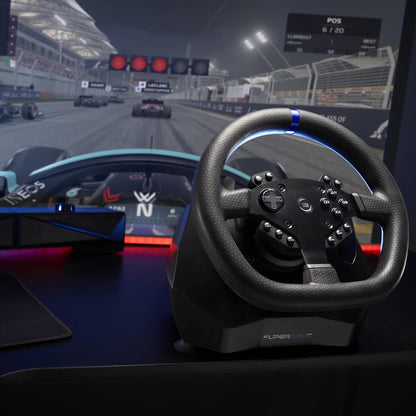 Subsonic Superdrive - SV950 steering wheel with pedals and paddles for Xbox Serie X/S, PS4, Xbox One, PC (programmable for all games)