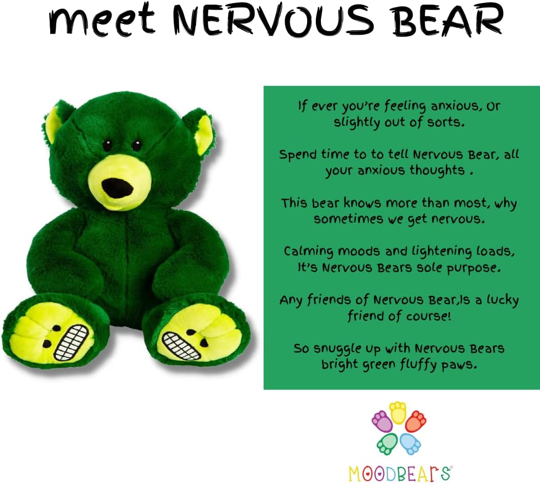 Mood Bears | Teddybär | Teddybären für Mädchen und Jungen| Teddybären für Babys | (Nervös