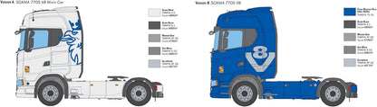 ITALERI Scania 770 S V8 White Cab Model Kit, Plastic Model to Assemble 1:24 Scale