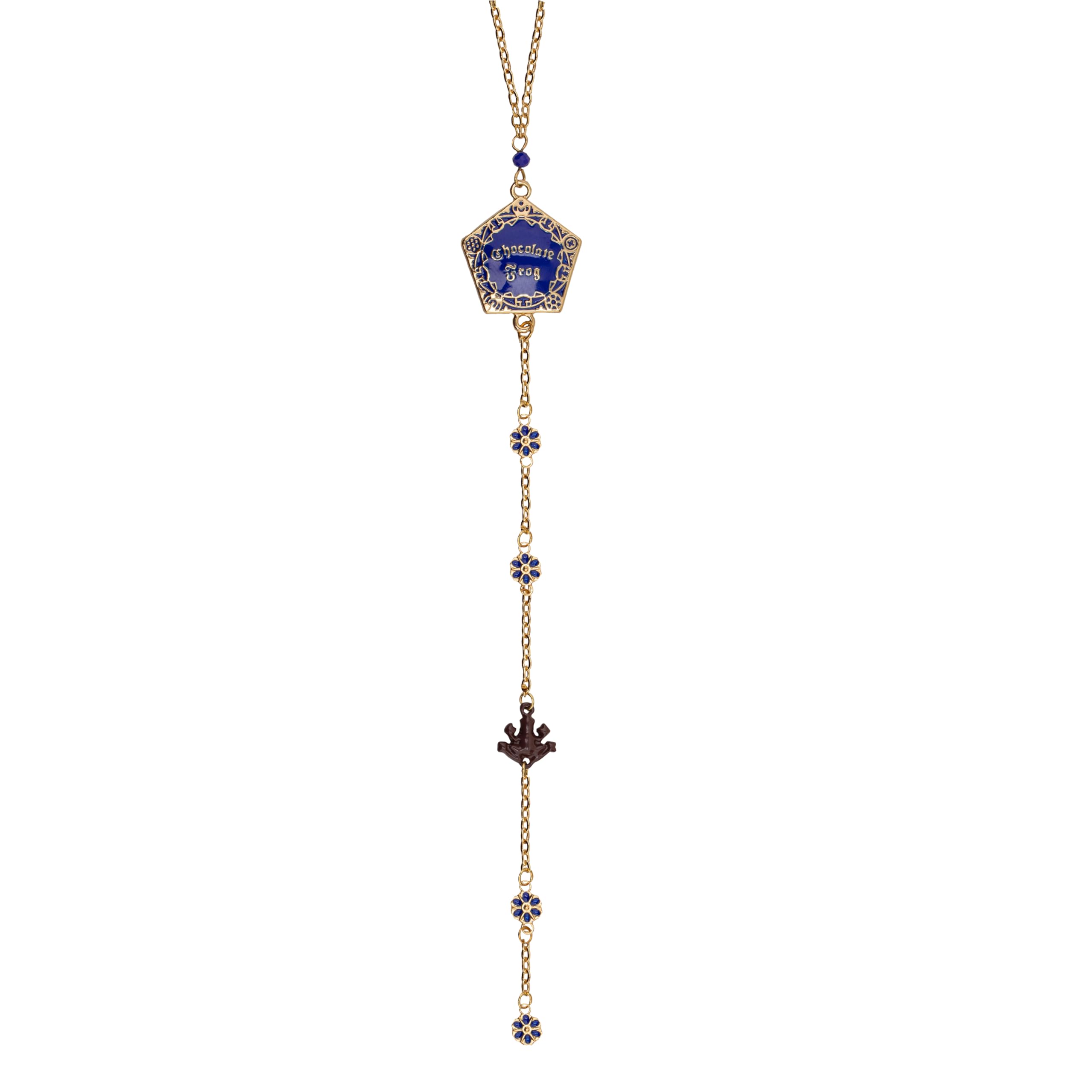 Cinereplicas Harry Potter Long Chain Chocolate Frog Necklace 54 cm Official Licence, Chain Length: 54cm, Acier inoxydable Zinc alloy