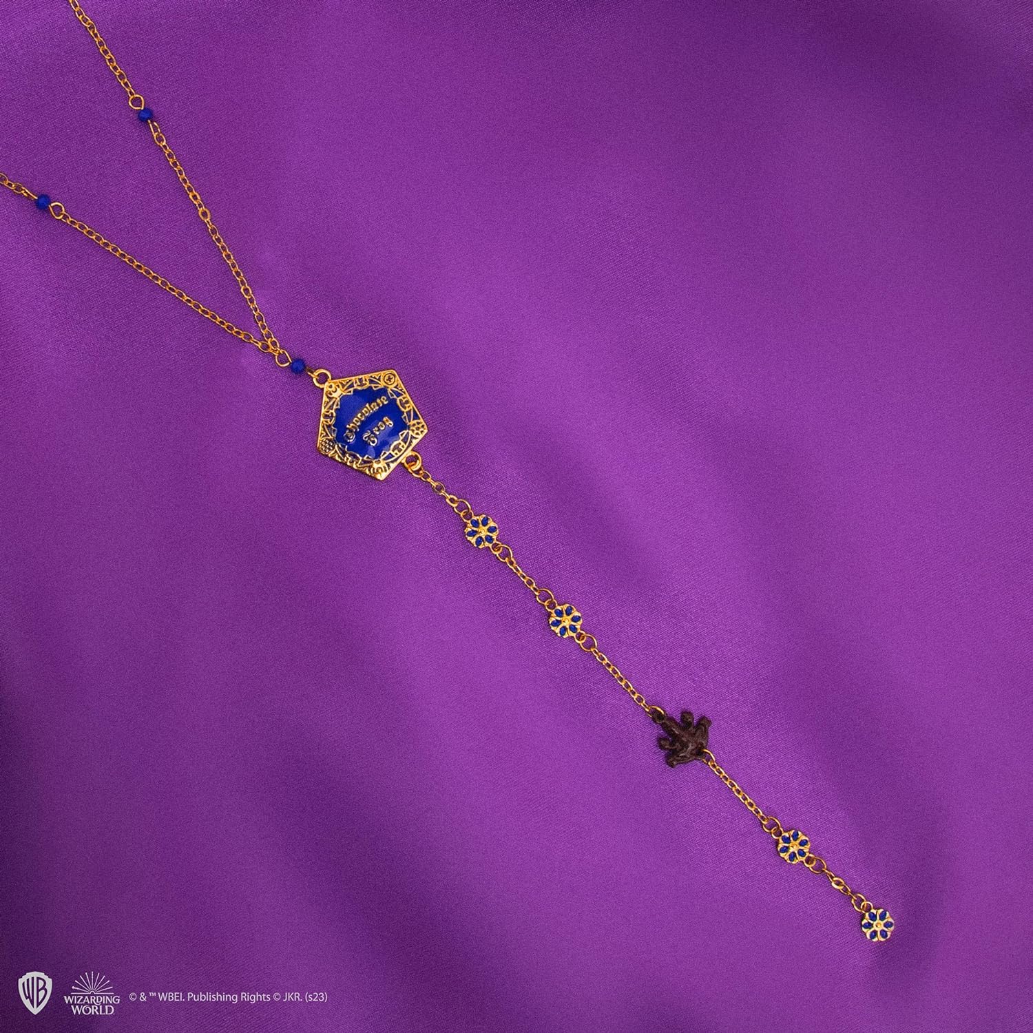 Cinereplicas Harry Potter Long Chain Chocolate Frog Necklace 54 cm Official Licence, Chain Length: 54cm, Acier inoxydable Zinc alloy