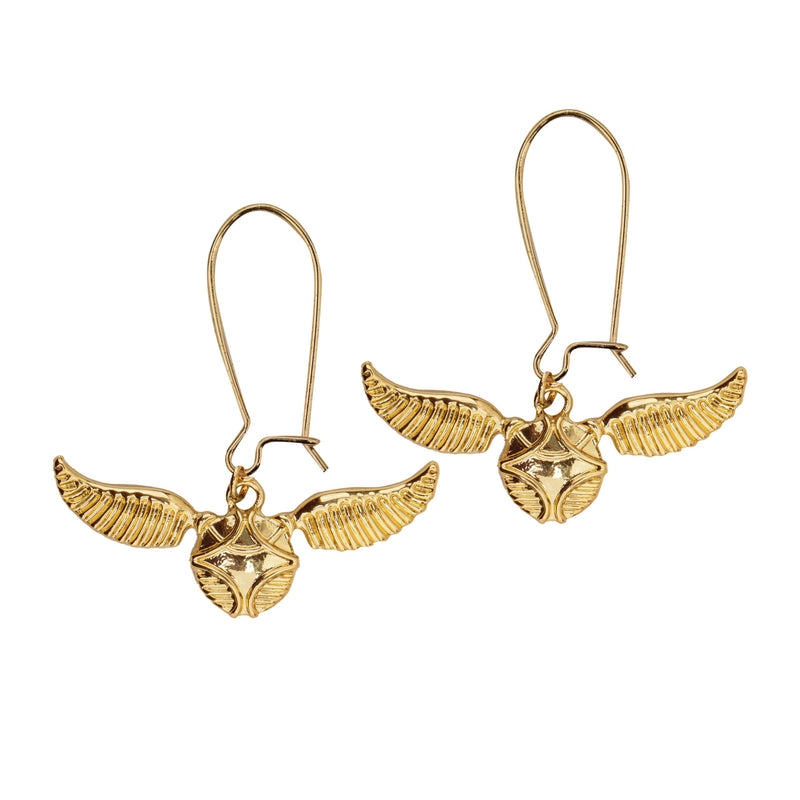 Cinereplicas Harry Potter - Goldener Schnatz Ohrringe - 1 * 0,8cm - Offizielle Lizenz
