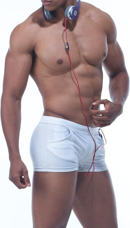 Xander Front Pocket Swimwear Shorts White