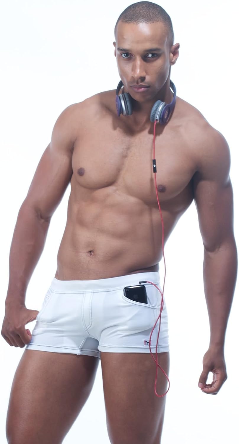 Xander Front Pocket Swimwear Shorts White