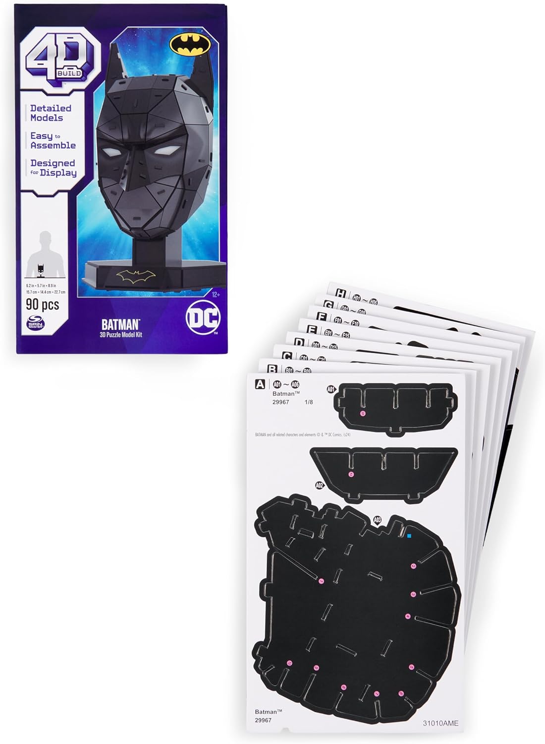 DC 6070176 4D Build Adult Puzzle Batman Mask