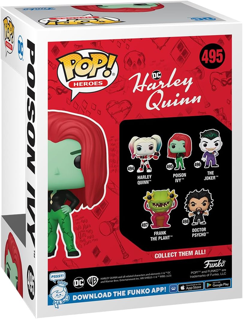 Funko POP! Heroes: Harley Quinn Animated Series - Poison Ivy - Collectable Vinyl Figure - Gift Idea - Official Merchandise - Toys for Kids & Adults - TV Fans - Model Figure for Collectors and Display