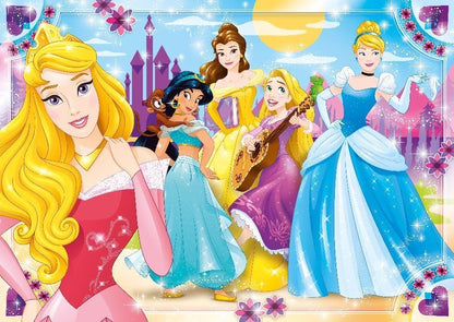 Clementoni - 23714 - Supercolor Puzzle - Princess puzzle for children - 104 Maxi Pieces - Disney