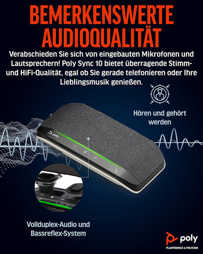 Portable Bluetooth Speakers Hp Sync 10 Black Silver
