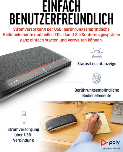 Portable Bluetooth Speakers Hp Sync 10 Black Silver