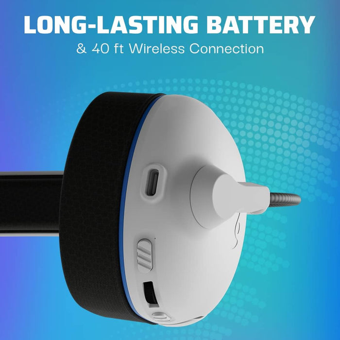 PDP AIRLITE PRO WIRELESS Headset WHITE With Noise Cancelling Microphone For SONY PLAYSTATION PS5 - PS4, Officially Licensed