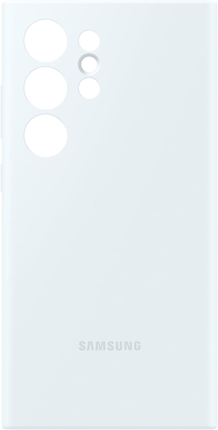 Samsung Galaxy Official S24 Ultra Silicone Case, White White S24 Ultra Silicone Case