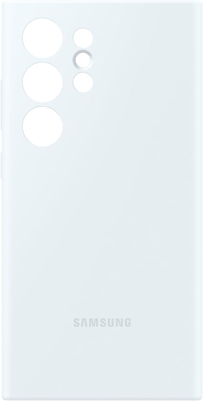 Samsung Galaxy Official S24 Ultra Silicone Case, White White S24 Ultra Silicone Case
