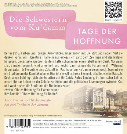 Die Schwestern vom Ku’damm. Tage der Hoffnung: Lesung. Gekürzte Ausgabe