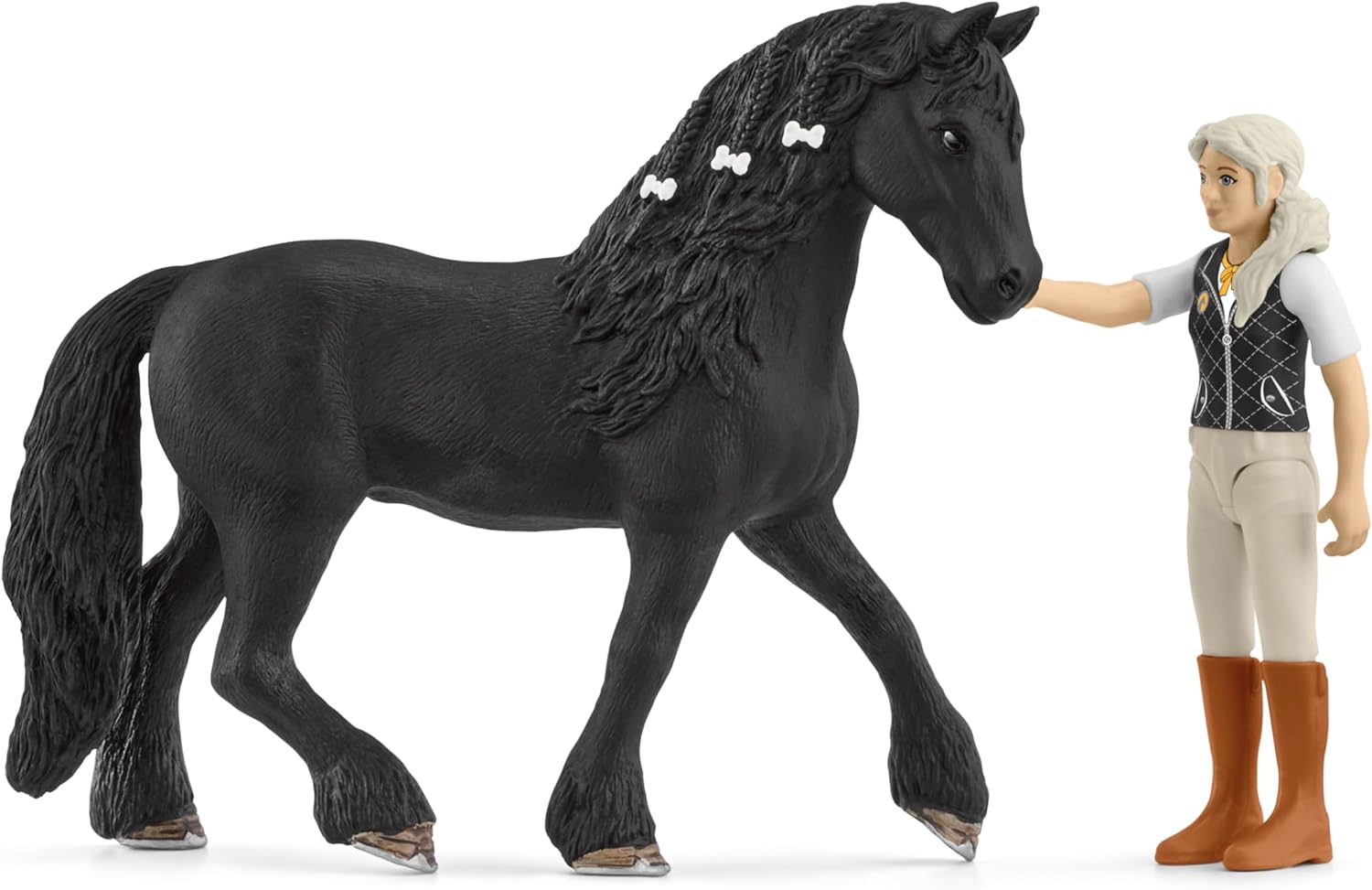 schleich 42640 HORSE CLUB Horse Club Tori & Princess Playset for ages 5+, Black