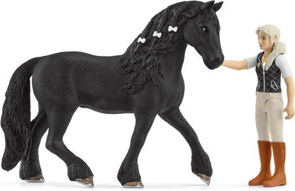 schleich 42640 HORSE CLUB Horse Club Tori & Princess Playset for ages 5+, Black