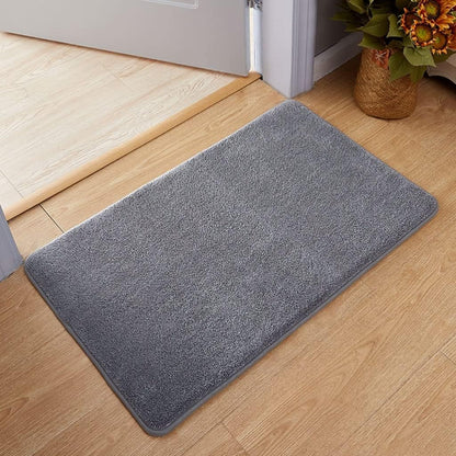 ETHORY Beautiful Memory Cotton Bath Mat Rectangle Fast Absorption Thickened Rug with Non-Slip Backing Washable Kitchen Bedroom Comfortable Rug