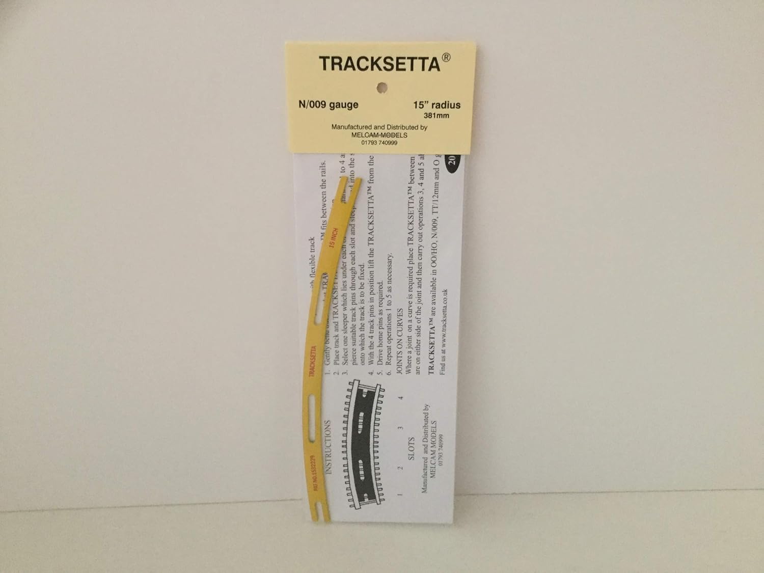 Peco NT15 N 15" RADIUS TEMPLATE