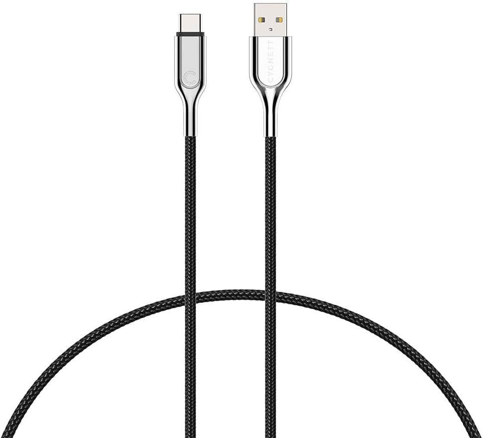 Cygnett Cavo rafforzato 2.0 USB-C a USB-A (3A/60W) M - Nero 2 m USB 2.0