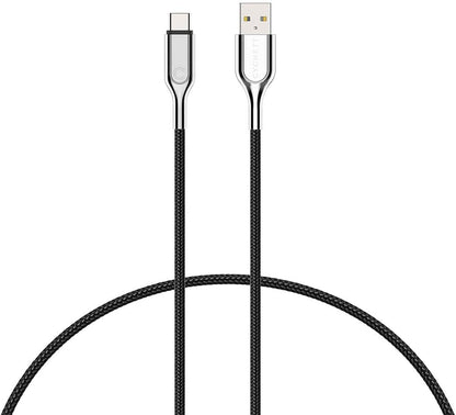 Cygnett Cavo rafforzato 2.0 USB-C a USB-A (3A/60W) M - Nero 2 m USB 2.0