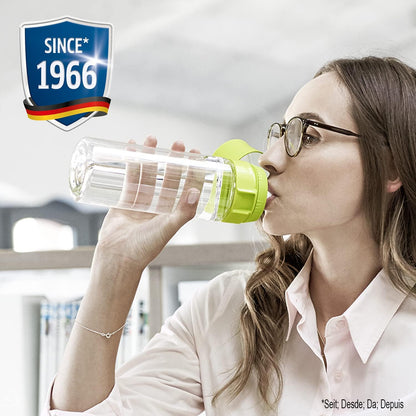 BRITA S1186 Water Filter bottle, reduces chlorine and organic impurities, BPA free, Lime, 600ml
