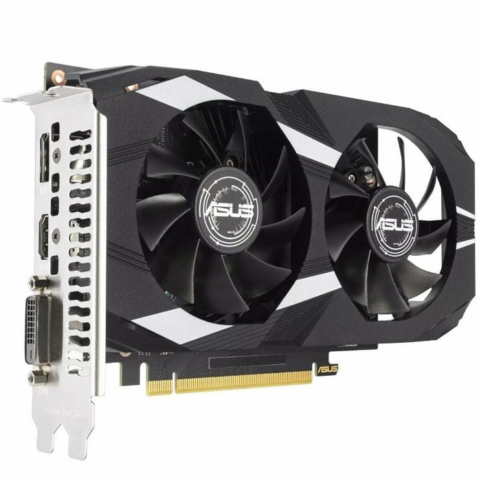 ASUS Dual NVIDIA GeForce RTX 3050 6GB OC Edition Gaming Graphics Card - PCIe 4.0, 6GB GDDR6 Memory, HDMI 2.1, DisplayPort 1.4a, 2-Slot Design, Axial-tech Fan Design, 0dB Technology, Steel Bracket