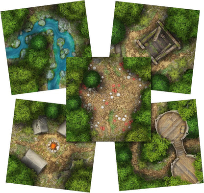 Kobold Press Map Tiles: Forests