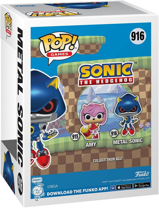 Funko Pop! Games: Sonic the Hedgehog - Metal Sonic the Hedgehog - Sonic the Hedgehog - Collectable Vinyl Figure - Gift Idea - Official Merchandise - Toys for Kids & Adults - Games Fans