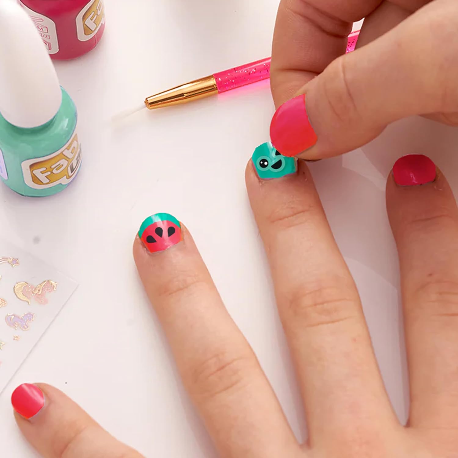 FabLab 24701 Melon Mania Nail Art Kit, Multi