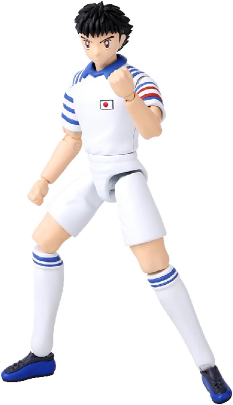 Bandai - Anime Heroes - Captain Tsubasa - Actionfigur Anime Heroes 17 cm - Tsubasa Ozora - Gelenkfigur mit Zubehör - Manga-Figur - Fussball Figuren - Spielzeug für Kinder ab 4 Jahren - 37791