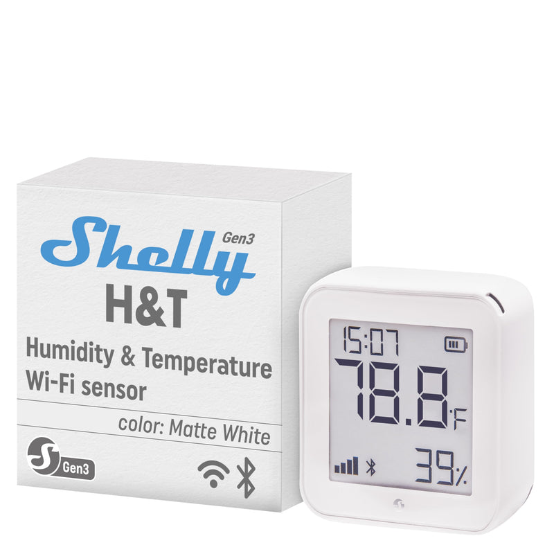 `Shelly - Plus Ht Gen3 Smart Temperature And Humidity Sensor, Wi-Fi`