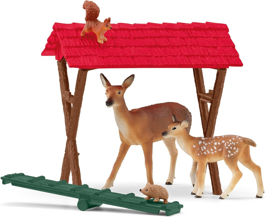 schleich 42658 FARM WORLD Feeding the Forest Animals Playset for ages 3+