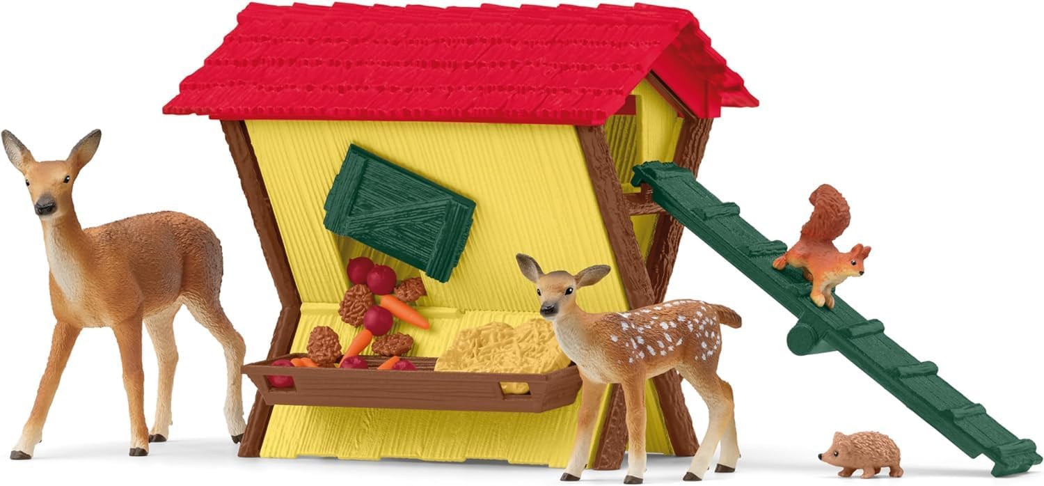 schleich 42658 FARM WORLD Feeding the Forest Animals Playset for ages 3+