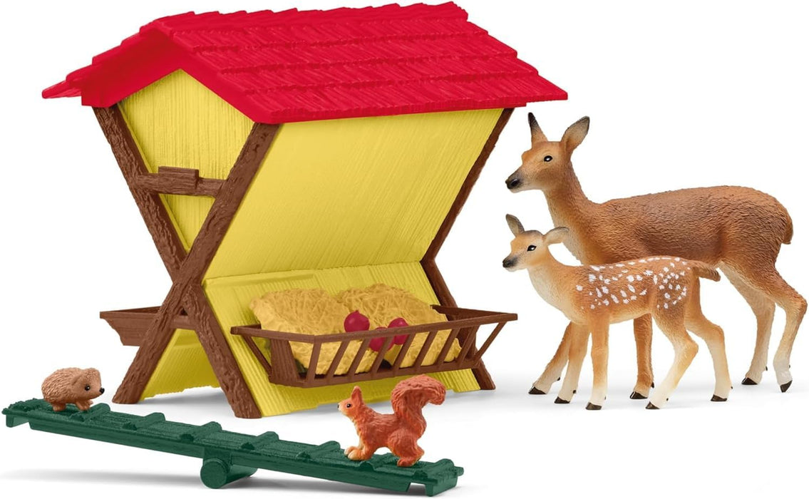 schleich 42658 FARM WORLD Feeding the Forest Animals Playset for ages 3+