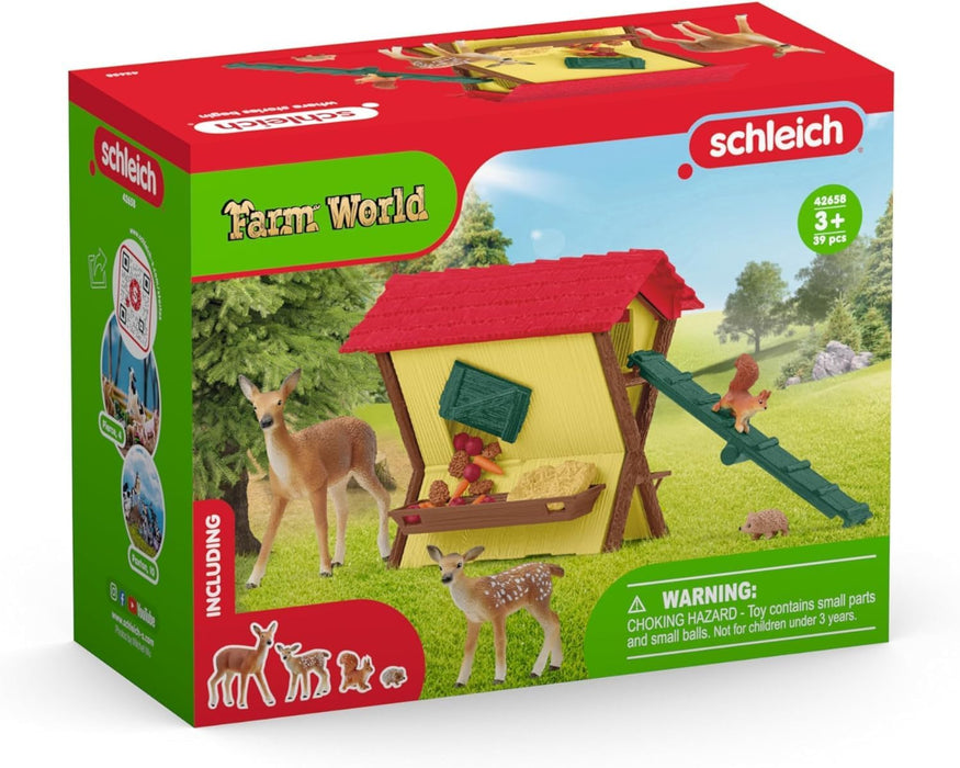 schleich 42658 FARM WORLD Feeding the Forest Animals Playset for ages 3+