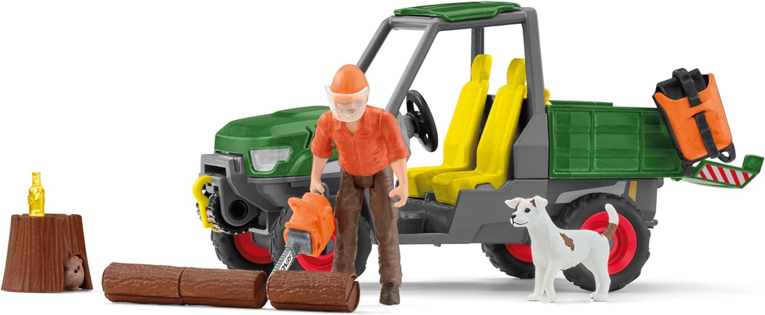 schleich 42659 FARM WORLD Working in the Forest Playset for ages 3+