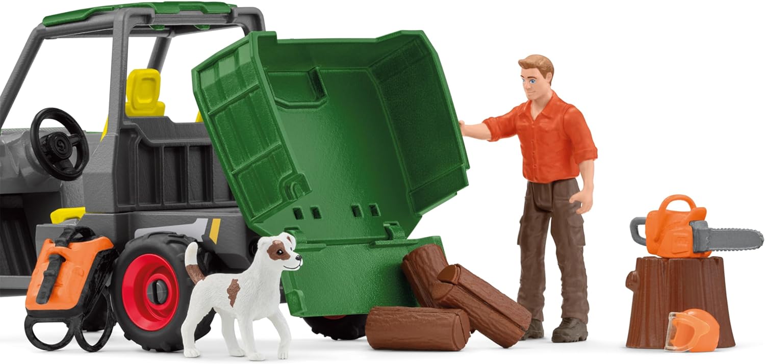 schleich 42659 FARM WORLD Working in the Forest Playset for ages 3+