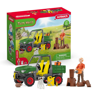 schleich 42659 FARM WORLD Working in the Forest Playset for ages 3+