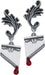 Alchemy Gothic Marie Antoinette Earrings Silver-Coloured