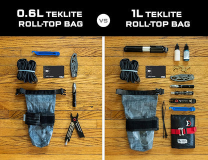 Wolf Tooth Components TekLite Roll-Top Bag, 0.6L - Black