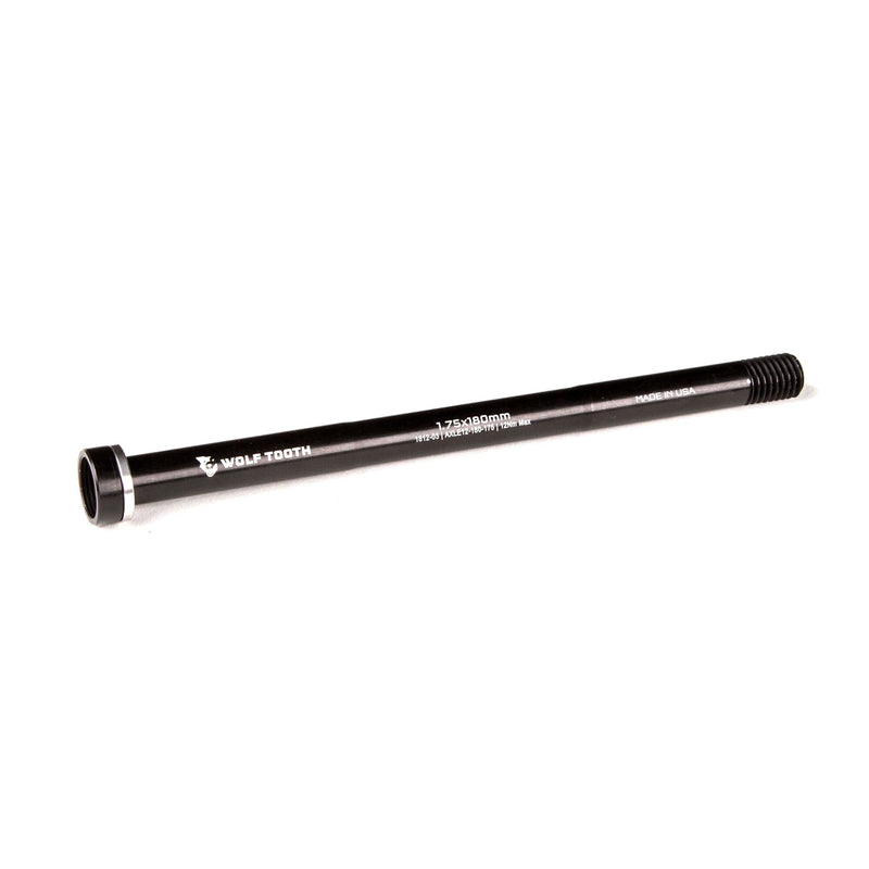 Wolf Tooth Wolf Axle for 12mm Rear Thru-Axle Black 1.75 x 180mm