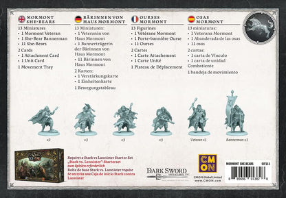 CMON | A Song of Ice & Fire - Bears of Haus Mormont | Expansion | Tabletop | 2 Players | From 14+ Years | 45+ Minutes | German | Multilingual