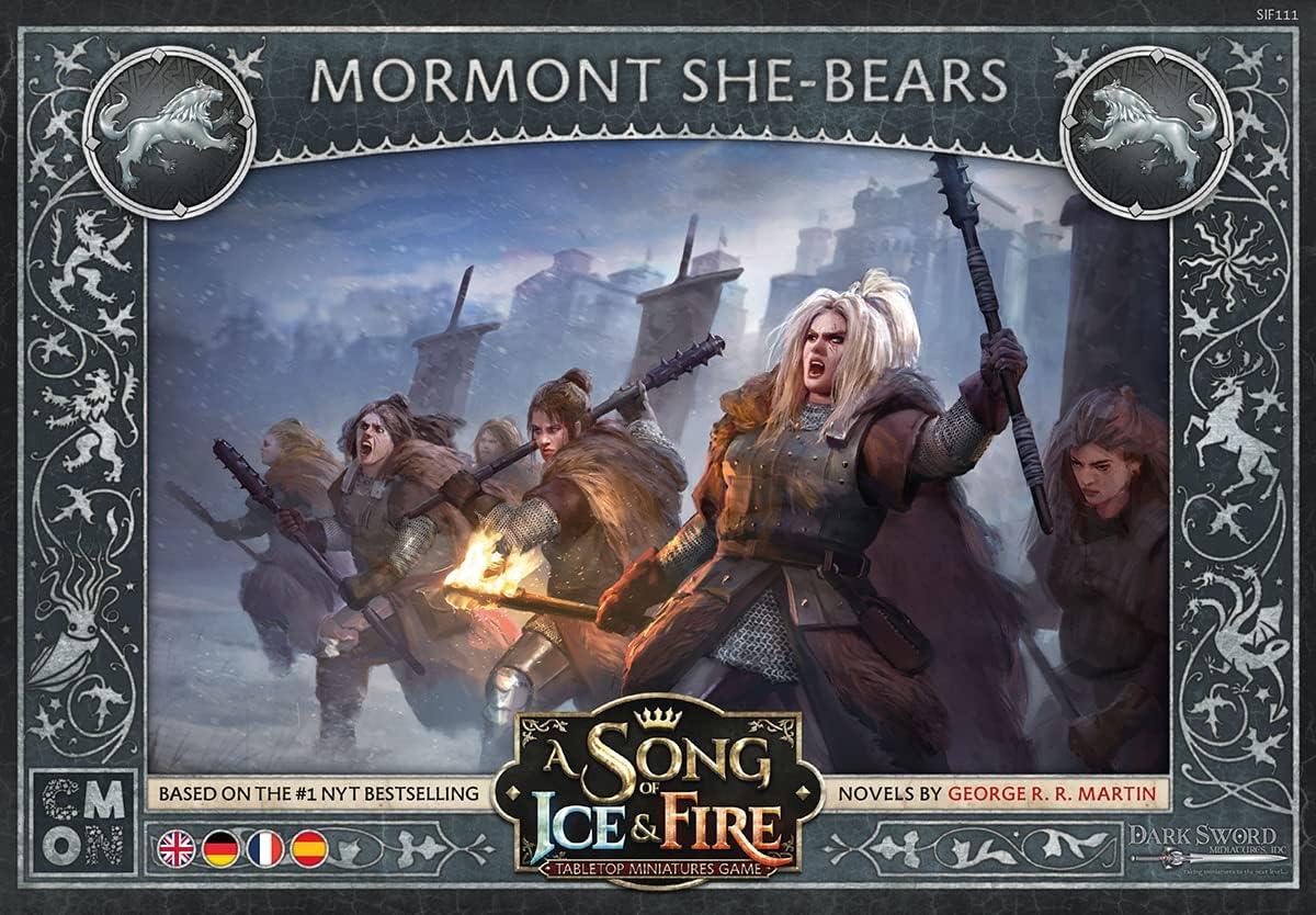 CMON | A Song of Ice & Fire - Bears of Haus Mormont | Expansion | Tabletop | 2 Players | From 14+ Years | 45+ Minutes | German | Multilingual
