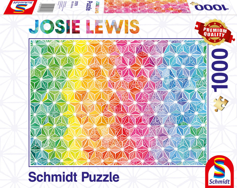 Schmidt Puzzle 1000 pièces : Triangles multicolores