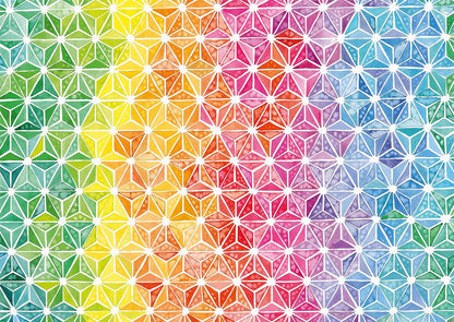 Schmidt Puzzle 1000 pièces : Triangles multicolores