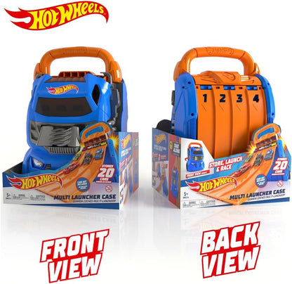 Hot Wheels Car Case Launcher I Stores up to 20 cars I 2-in-1 storage and launcher that connects to other setsI For Kids 3 Years & Up I (Cars not included)
