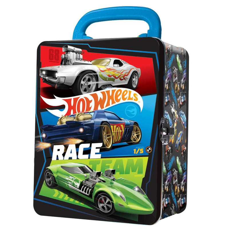 Hot Wheels 1:64 Scale cars Metal Car Carry Case I 18 Toy Storage & Organiser Gift for Collectors Kids Ages 3 Years Old Up 3D HW Race lid design (Cars not included) Hwcc2-23k