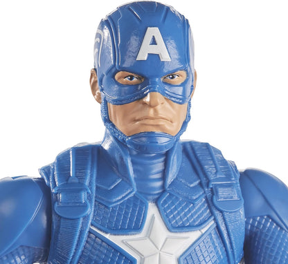 Avengers - Captain America (Action figure 30 cm con blaster Titan Hero Blast Gear